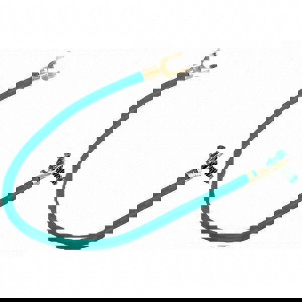 Pigtail Connectors; Compatible Wire Size (AWG): 12-8 ; Terminal Type: Fork ; Terminal Size: #12 ; Connection Type: Screw ; Color: Green ; Overall Length (Inch): 8